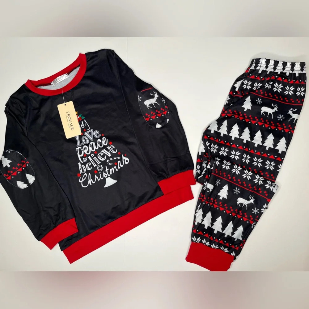 🎄NWT🎄 Kids Christmas Pajama Set size 120=7/8 yr old